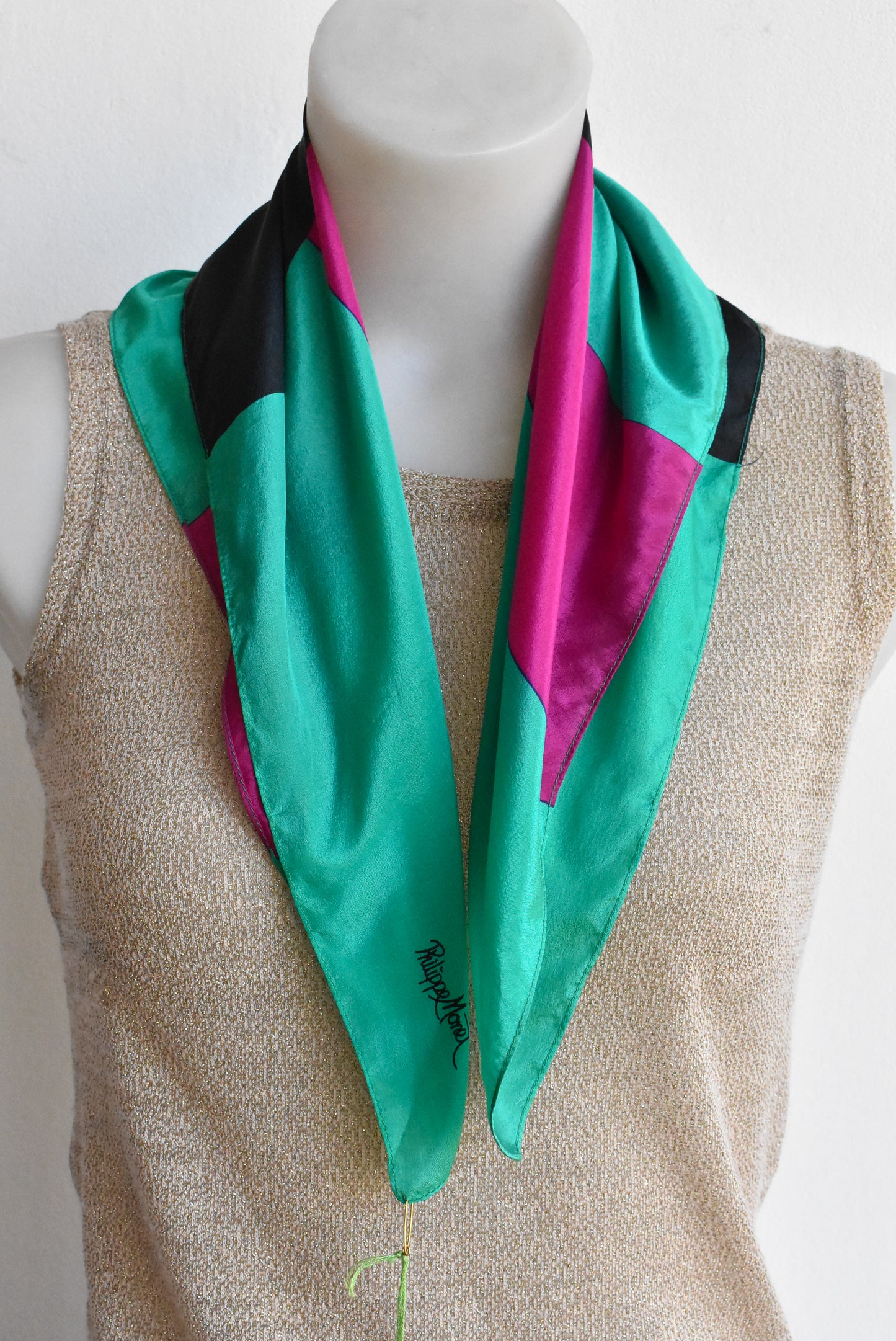 Vintage Philippe Monet silk scarf