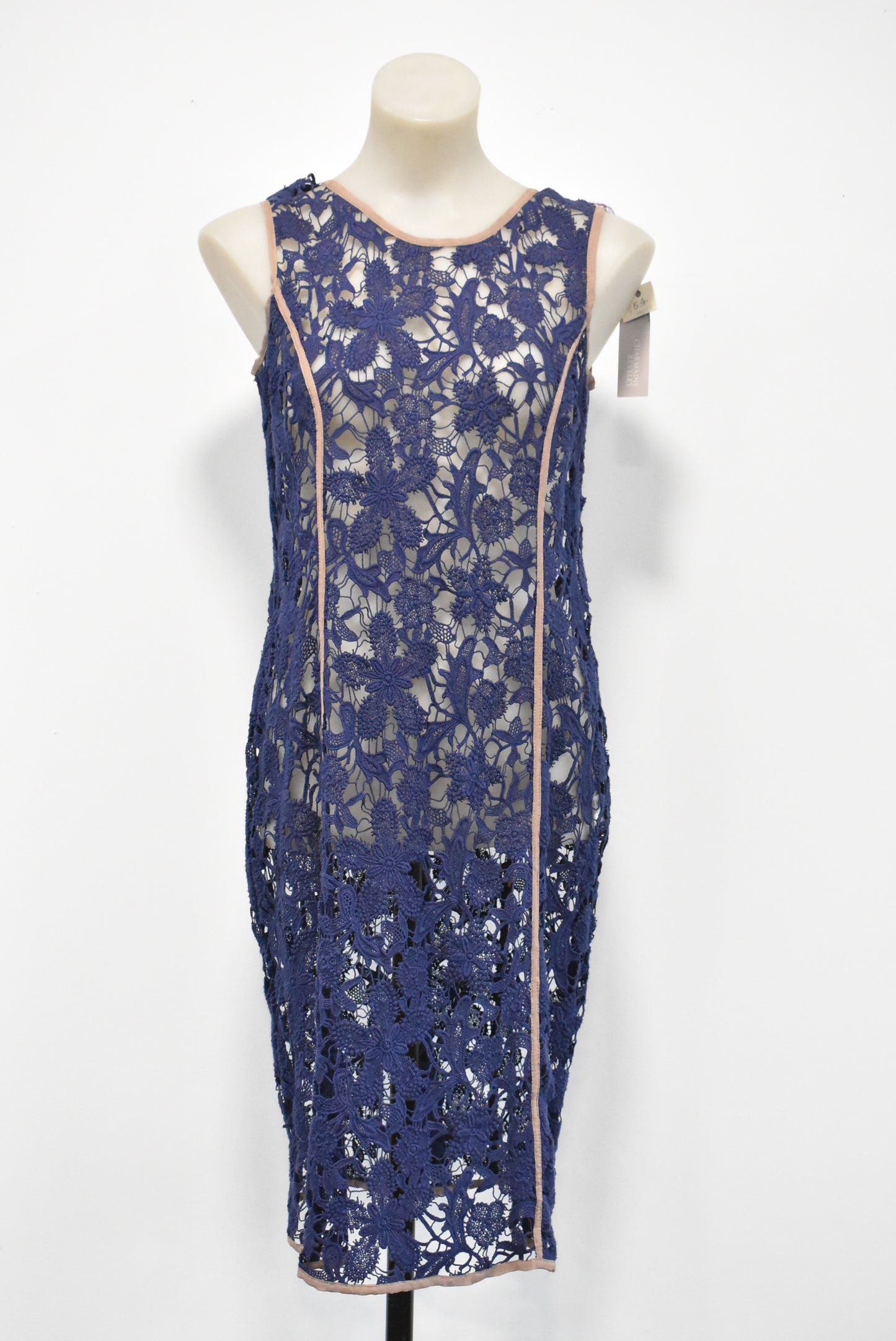 Charmaine Reveley navy lace dress, 10 (NWT)