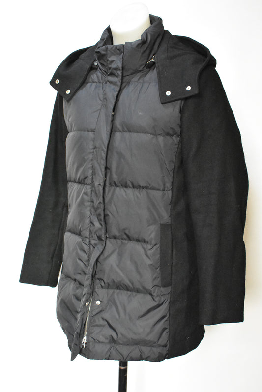 Trenery, black winter down jacket, s
