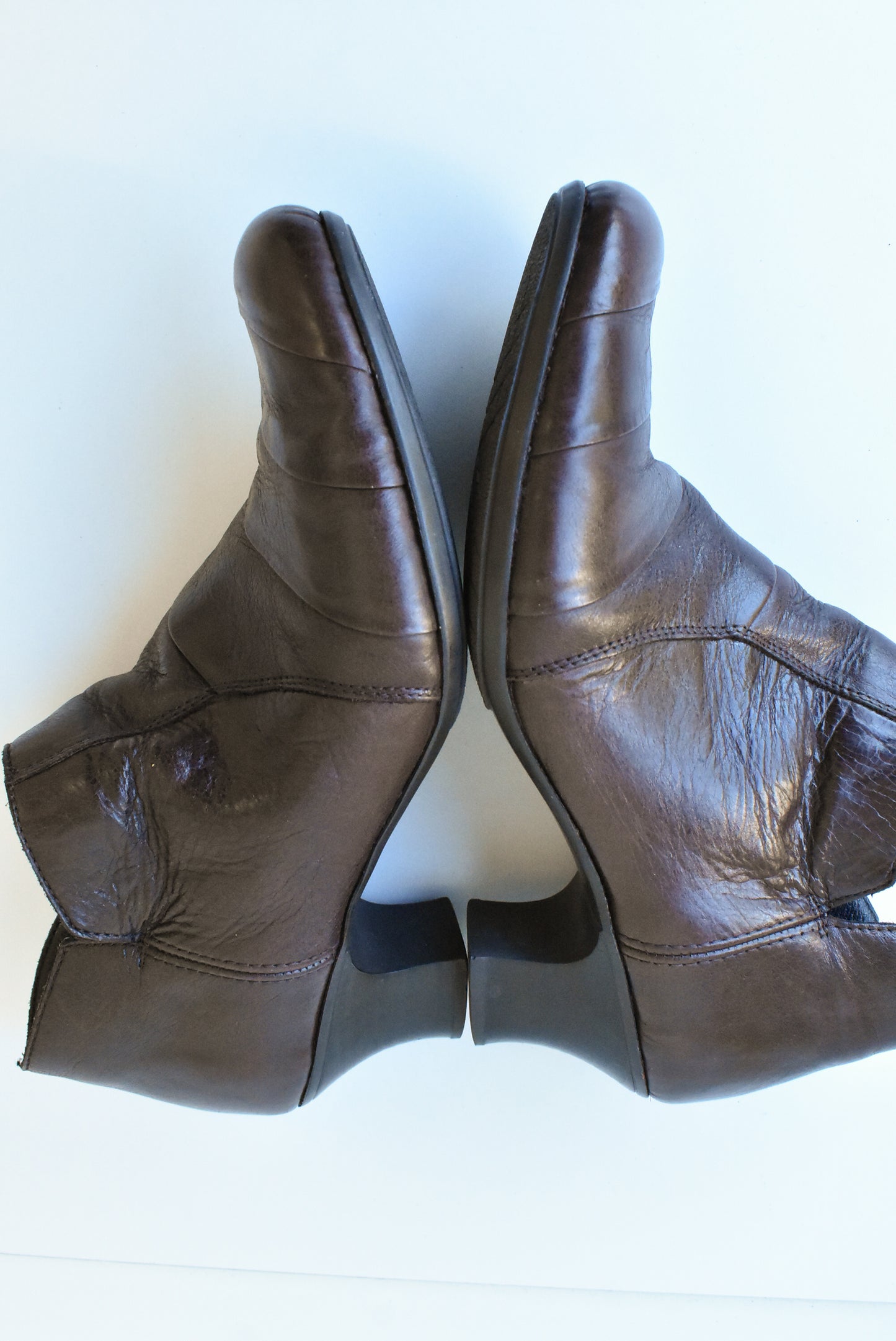 Rieker brown leather boots, 39
