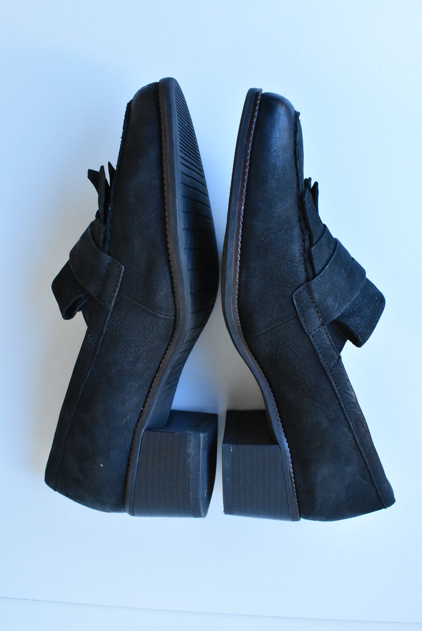 Pulp Noir black leather shoes, size 39