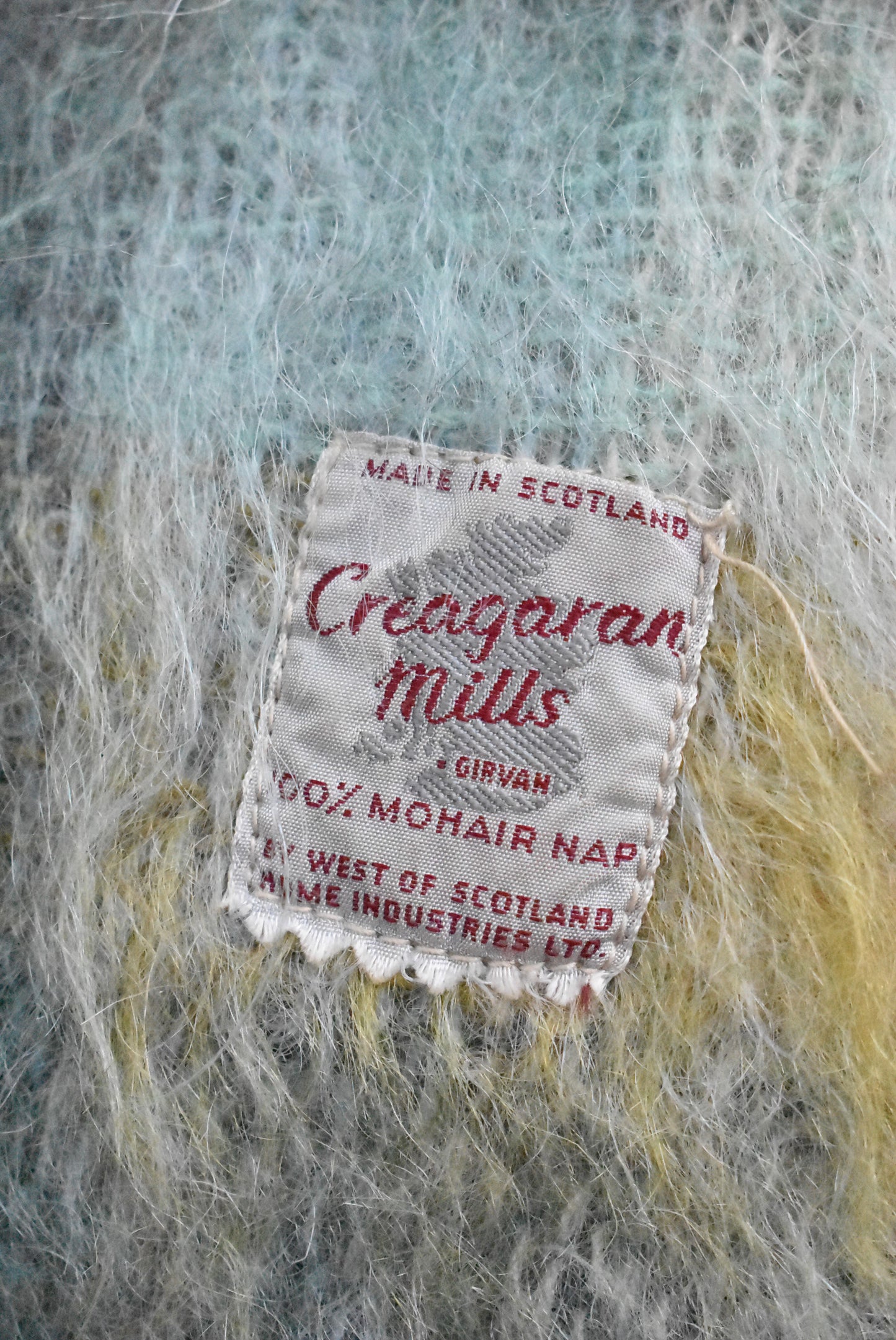 Creagaran Mills Scottish made mohair scarf