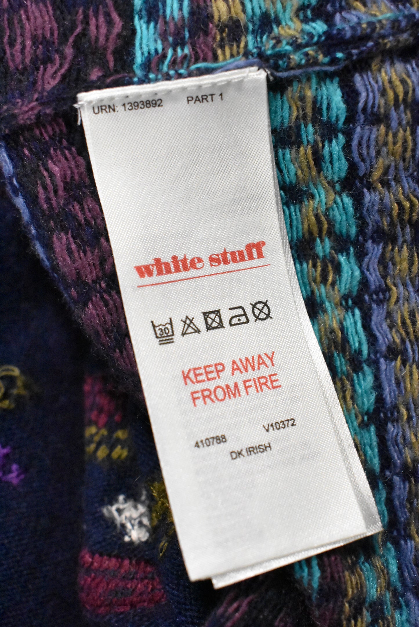 White Stuff cotton, wool, cashmere blend knit dress, M