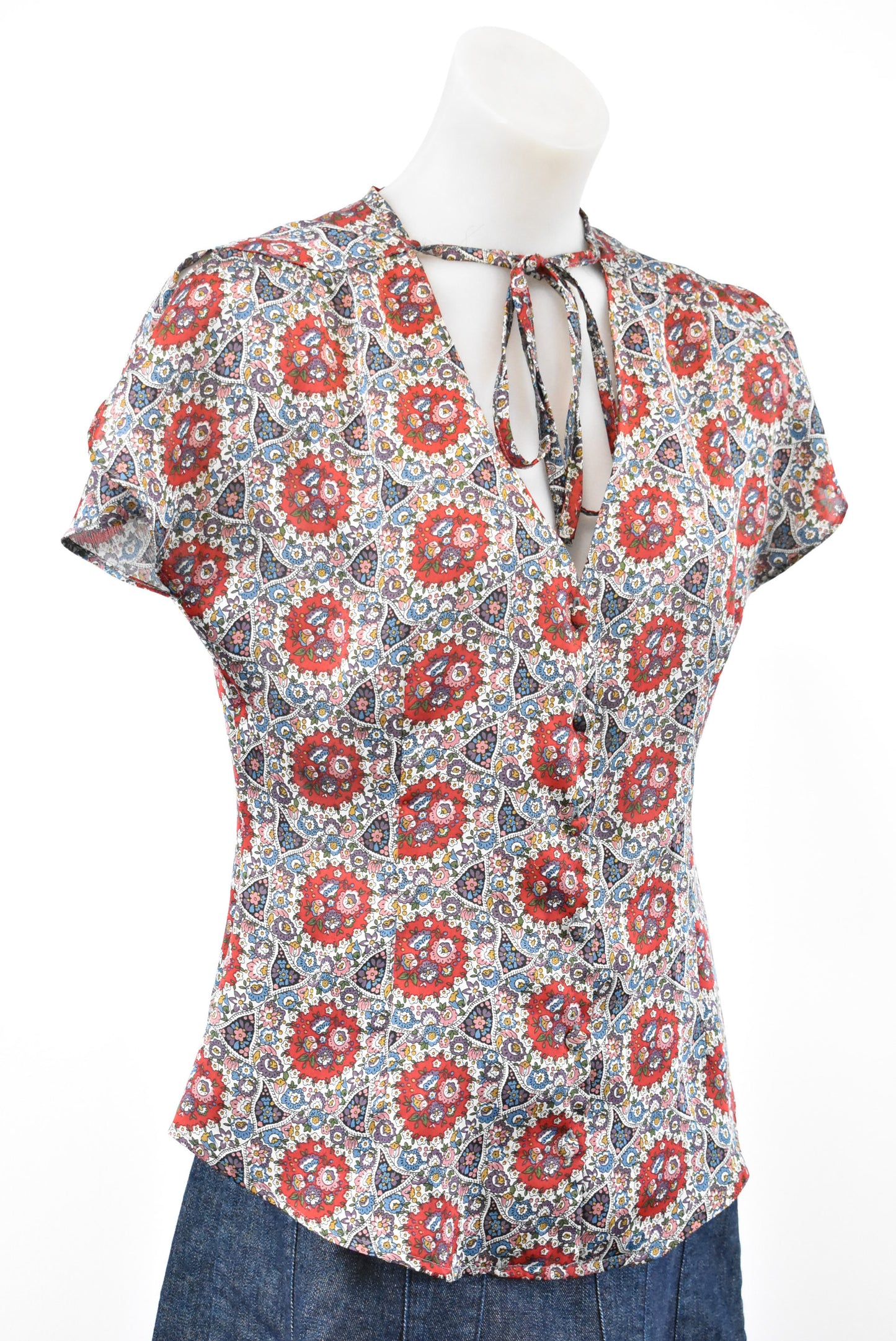 Sabine floral top, made in NZ, 10