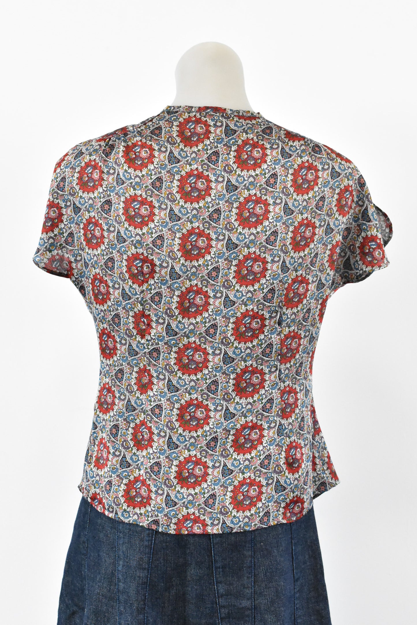 Sabine floral top, made in NZ, 10