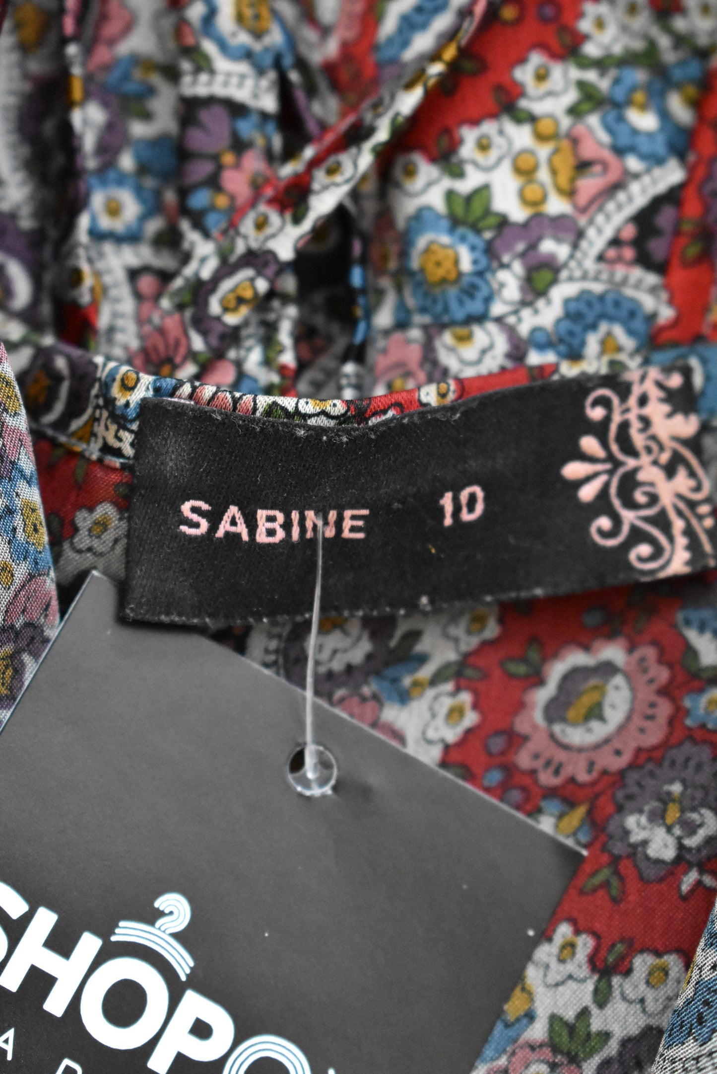 Sabine floral top, made in NZ, 10