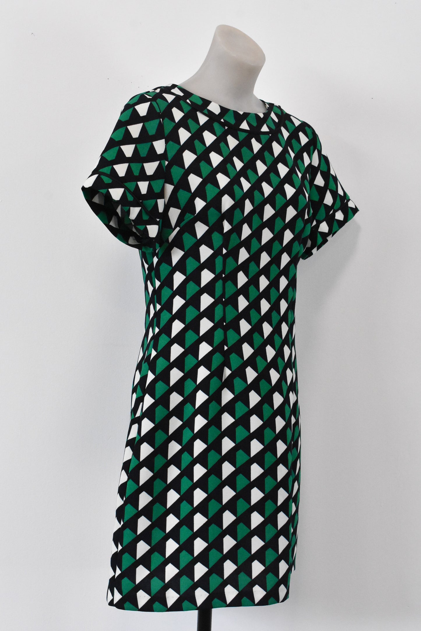 Louche geometric patterned dress, 12