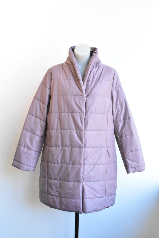 Ella J purple puffer jacket, NEW, size 16