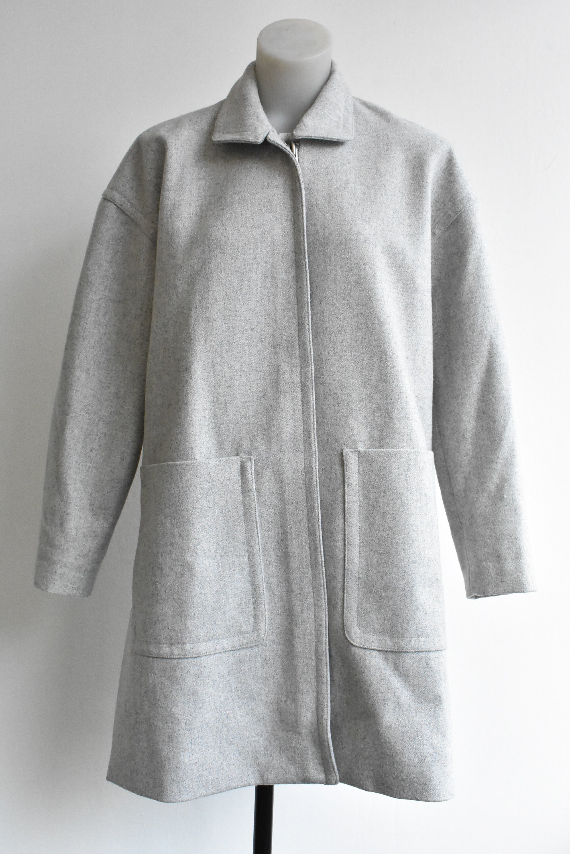 Trenery grey wool blend coat, XS – Shop on Carroll Online