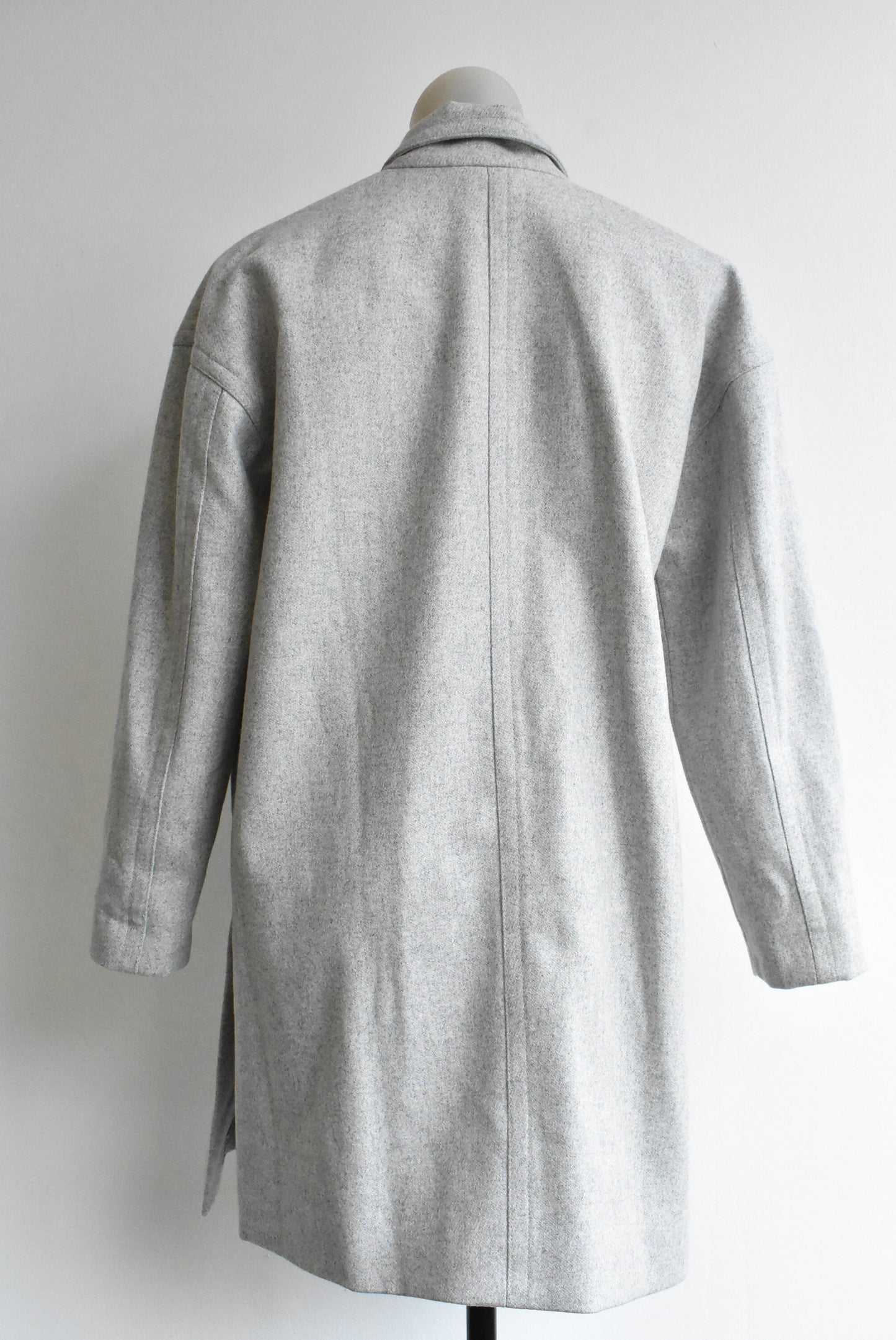 Trenery grey wool blend coat, XS