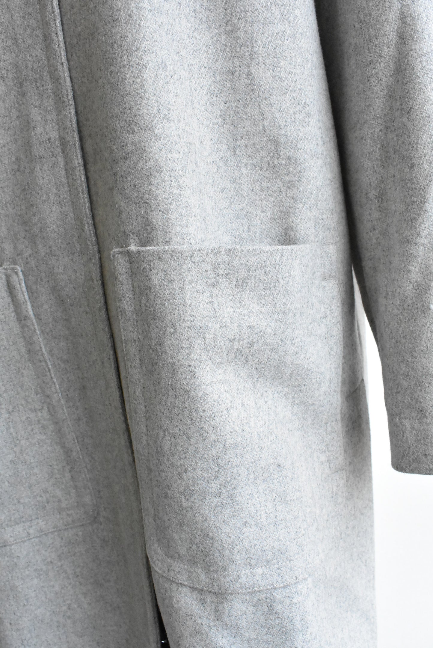 Trenery grey wool blend coat, XS
