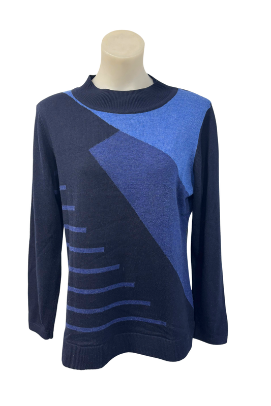 Twin Lakes shades of blue jumper, M/L