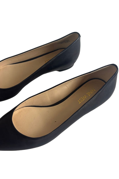 Nine West navy leather ballet flats, 6 1/2