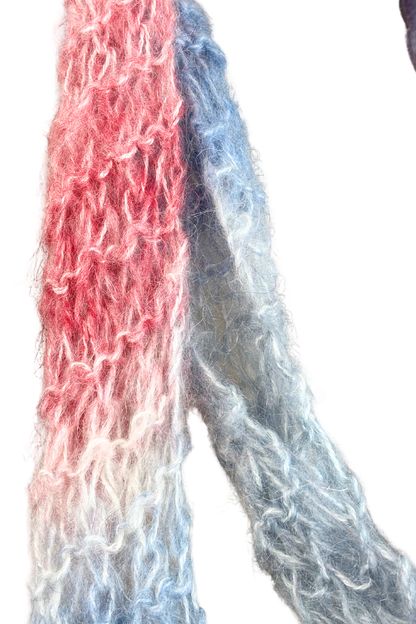 Super Soft Mohair Crochet Scarf