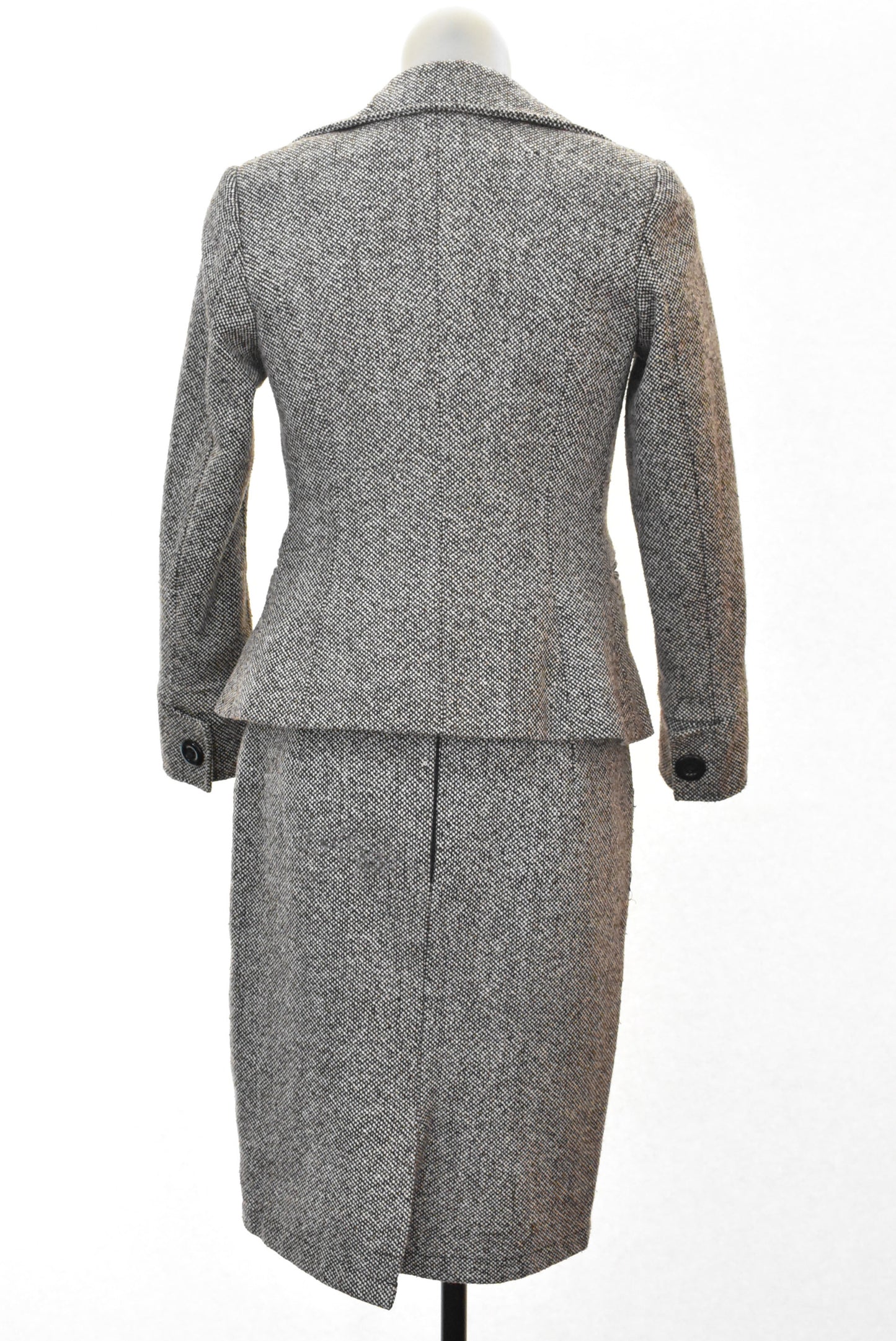 Two piece lined suit (likely wool), S