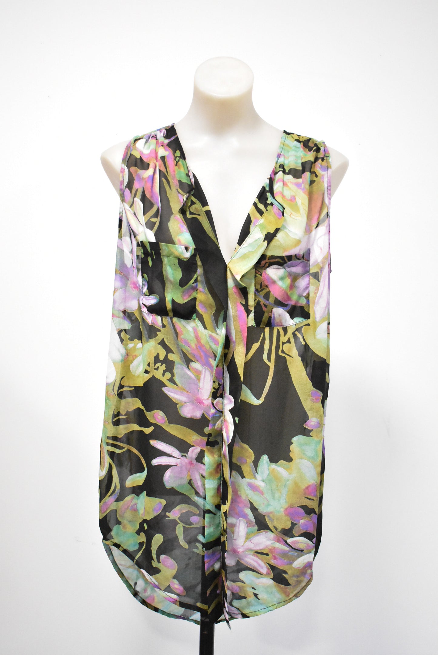 Pagani sheer floral top, 12