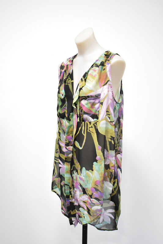 Pagani sheer floral top, 12