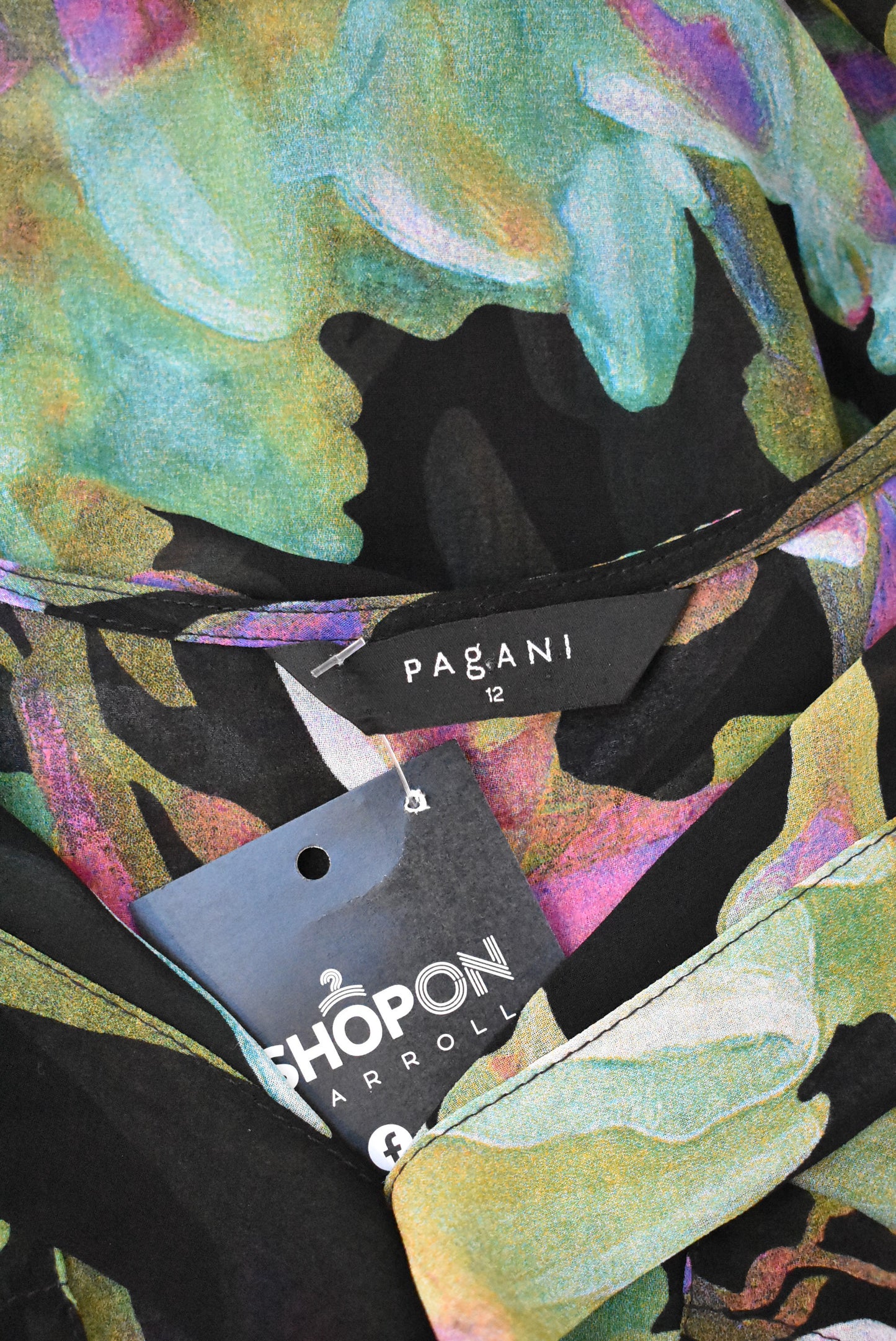 Pagani sheer floral top, 12