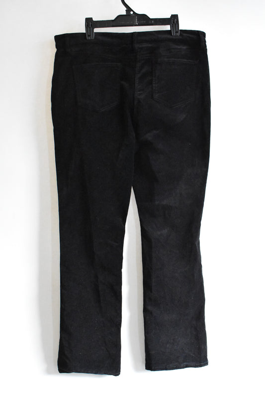 Blue Illusion, black velvet pants, XL