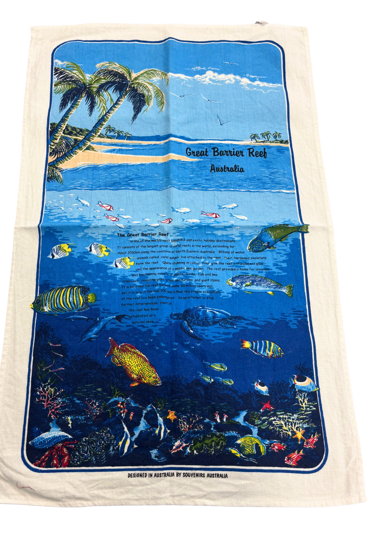 Great Barrier Reef tea towel