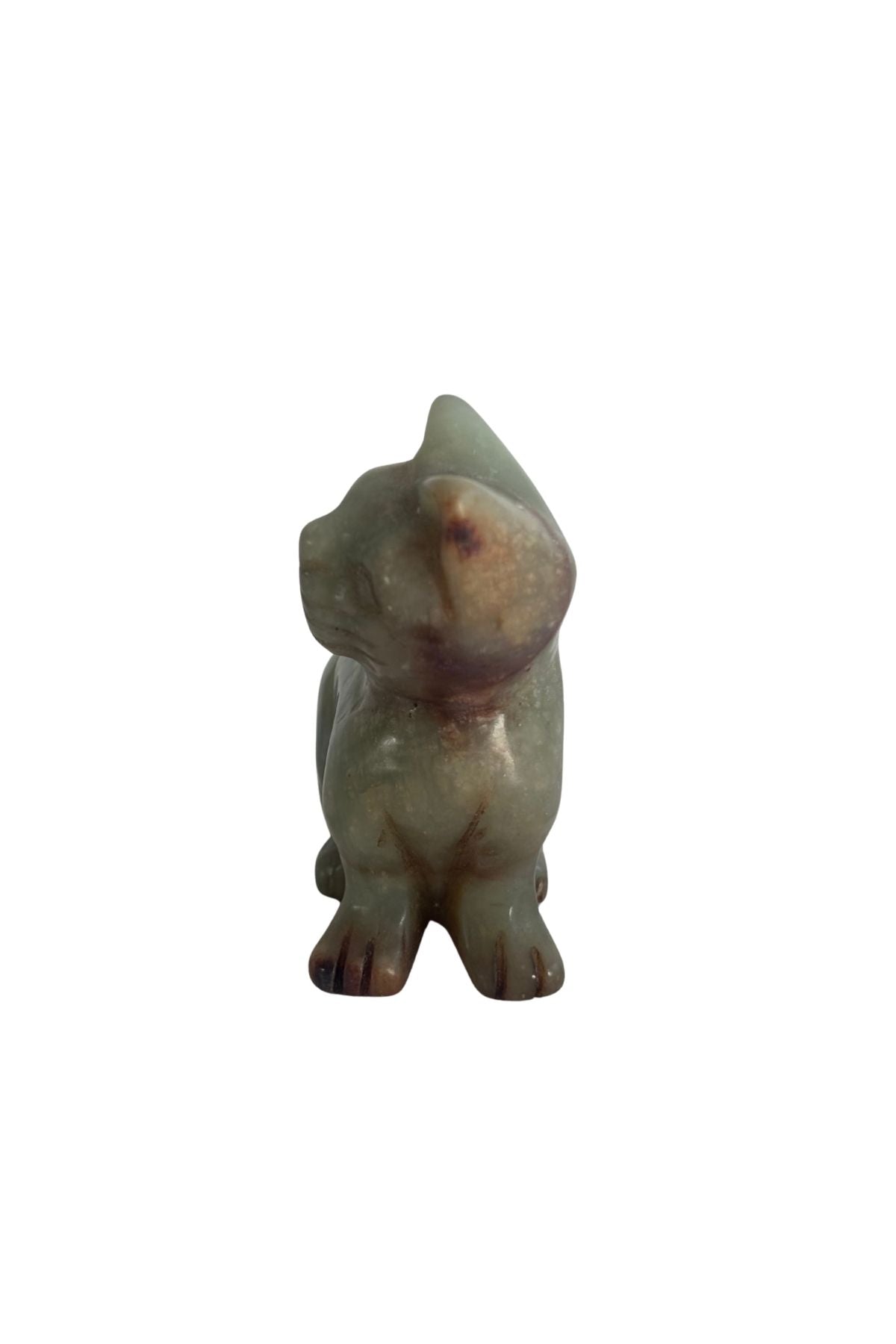 Jade cat paper weight