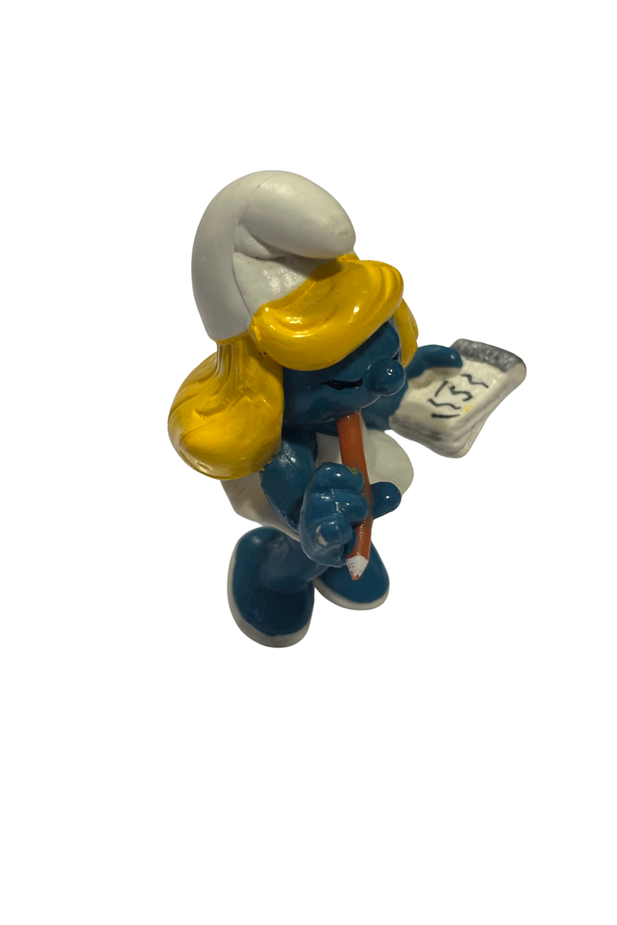 Vintage 1981 Schleich "Writer Smurfette"