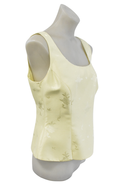 Vintage Anthea Crawford silk lemon cami, 10