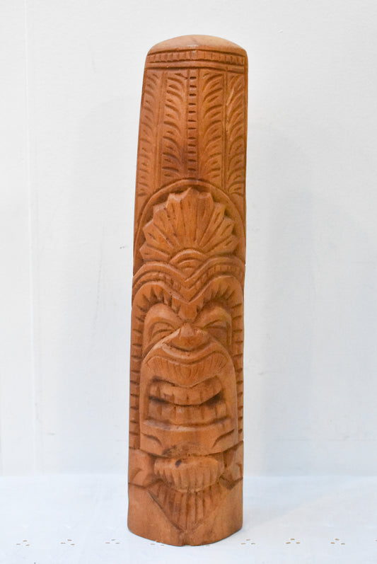 Hand carved wooden statue