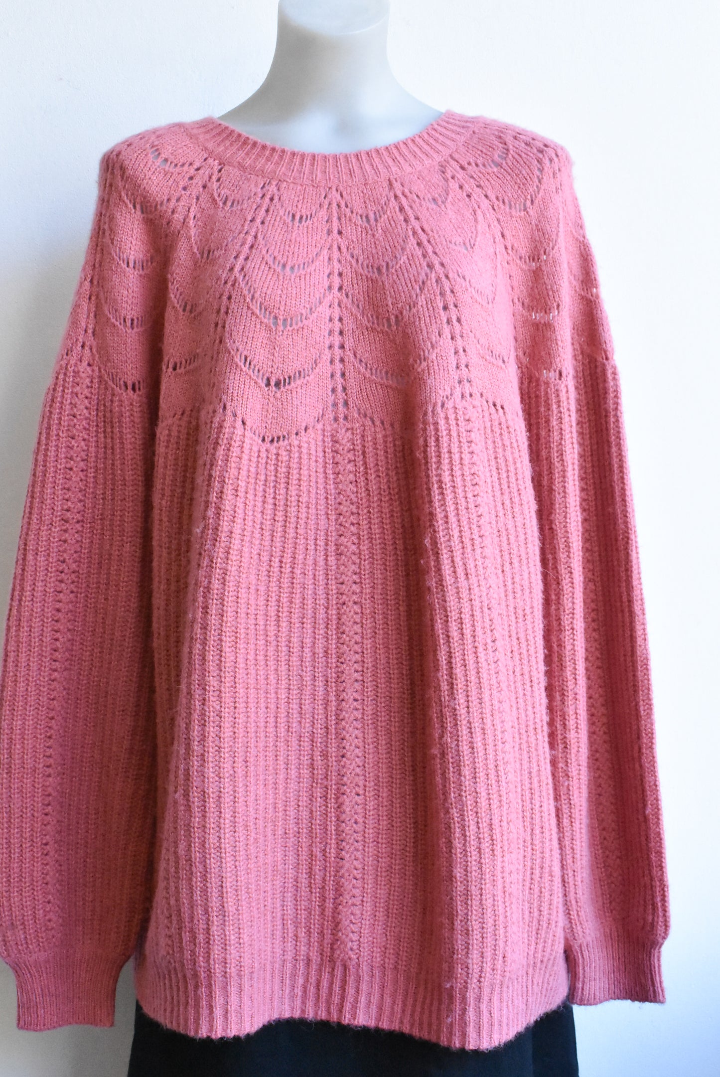 Joules pink merino, alpaca etc. blend jumper, 20