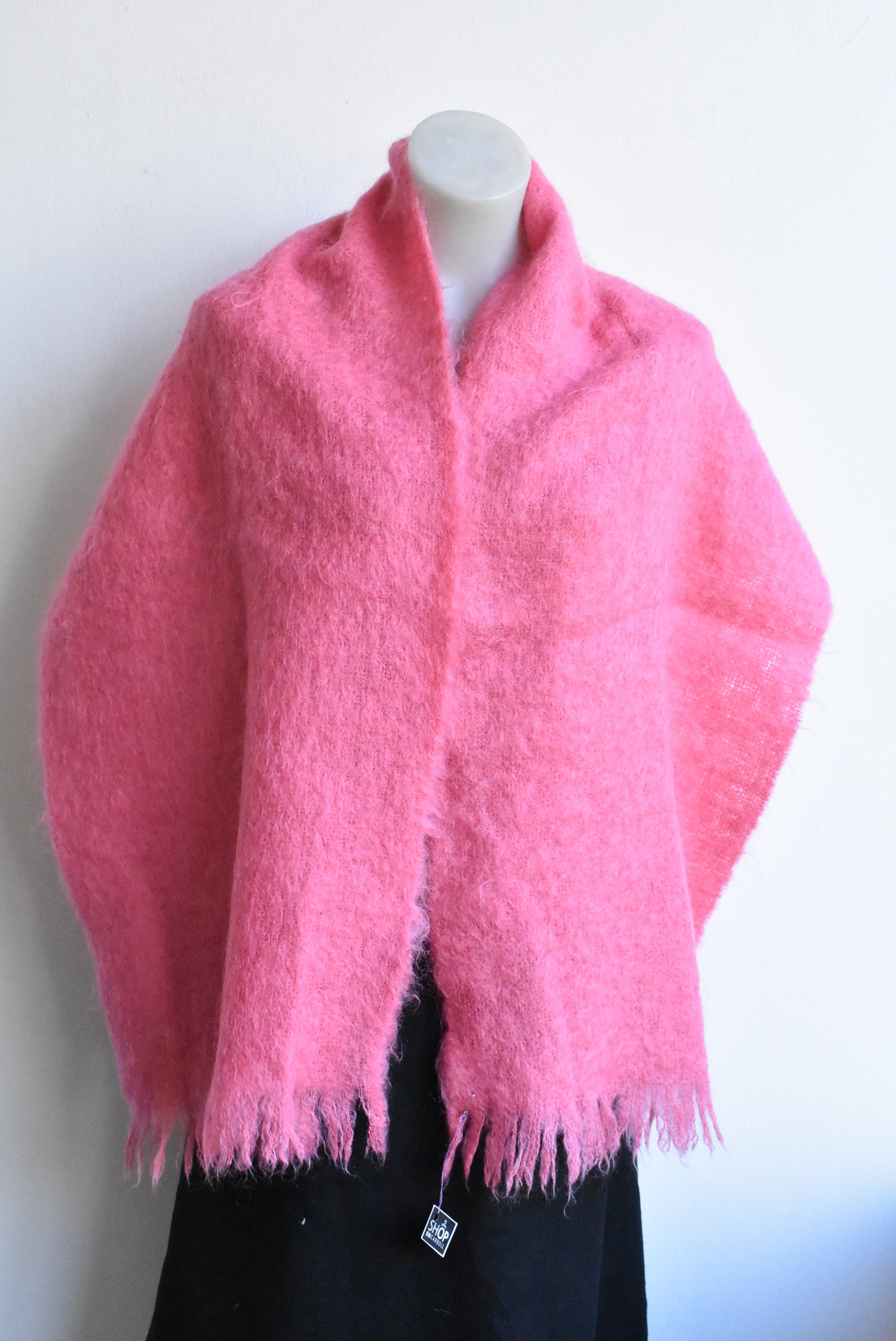 Pink Mohair scarf