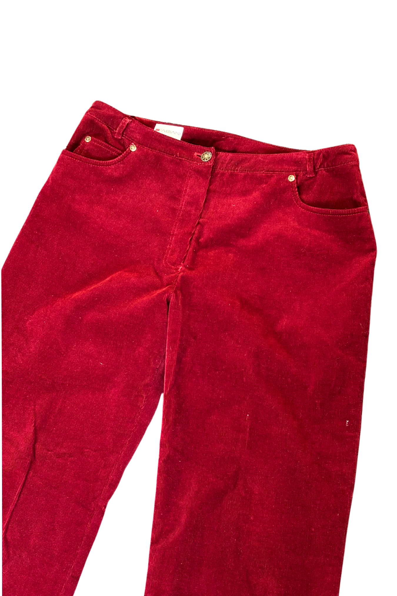 Fabiani red corduroy pants, 14