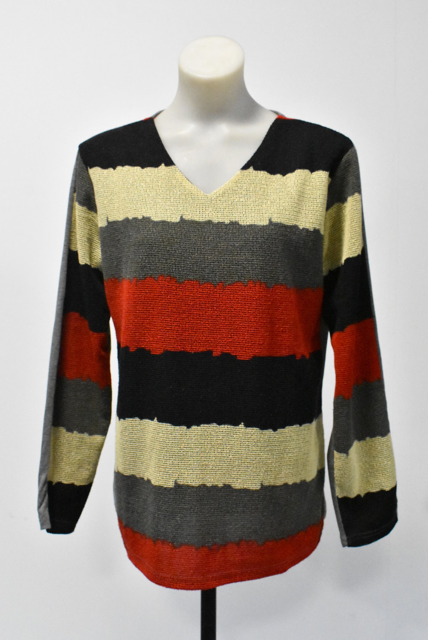 SJM striped long sleeve top, M