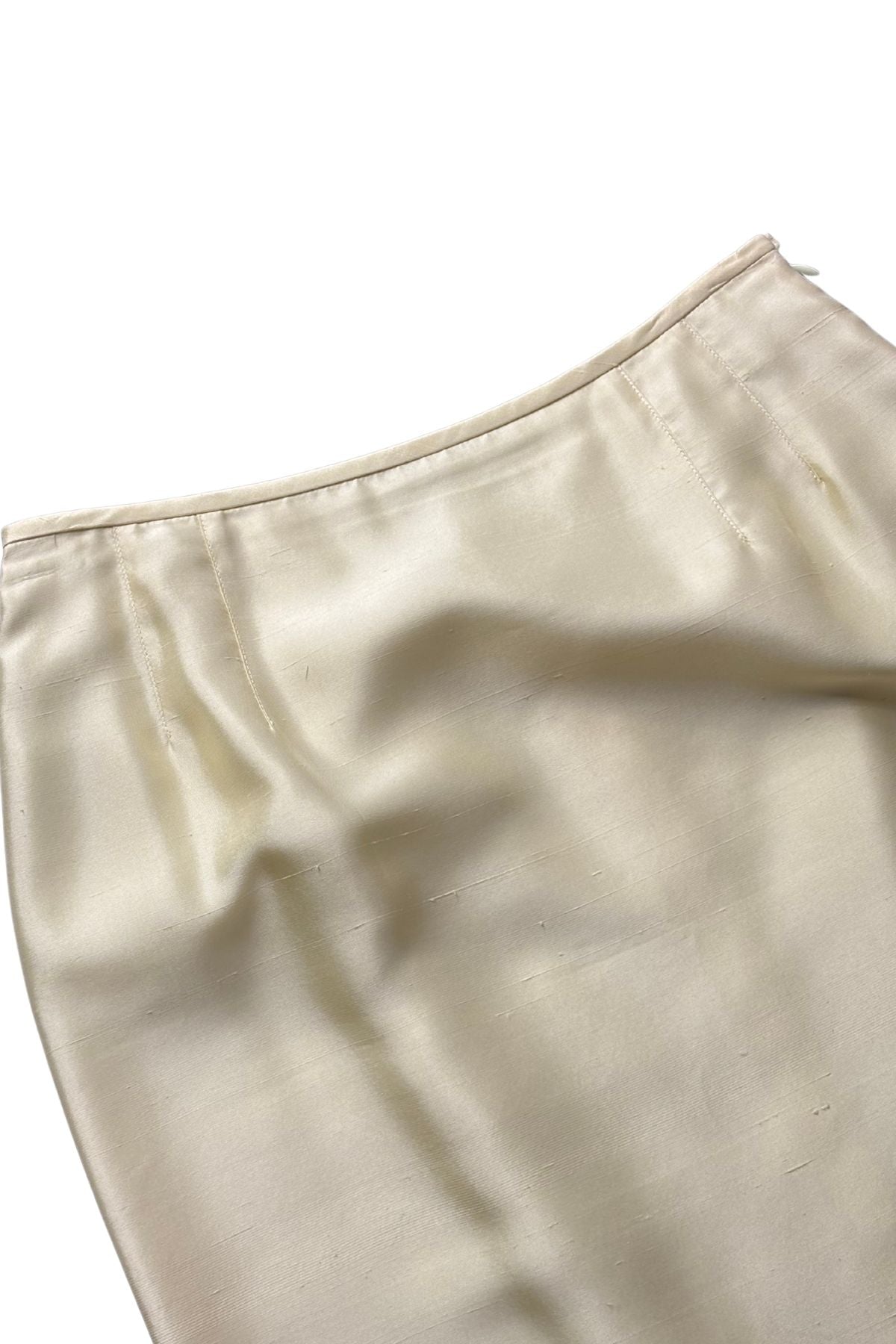 Anthea Crawford beautiful silk lemon skirt, 10