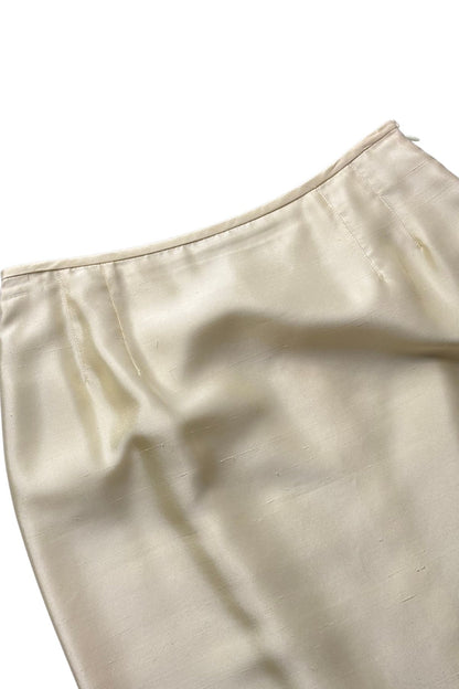 Anthea Crawford beautiful silk lemon skirt, 10