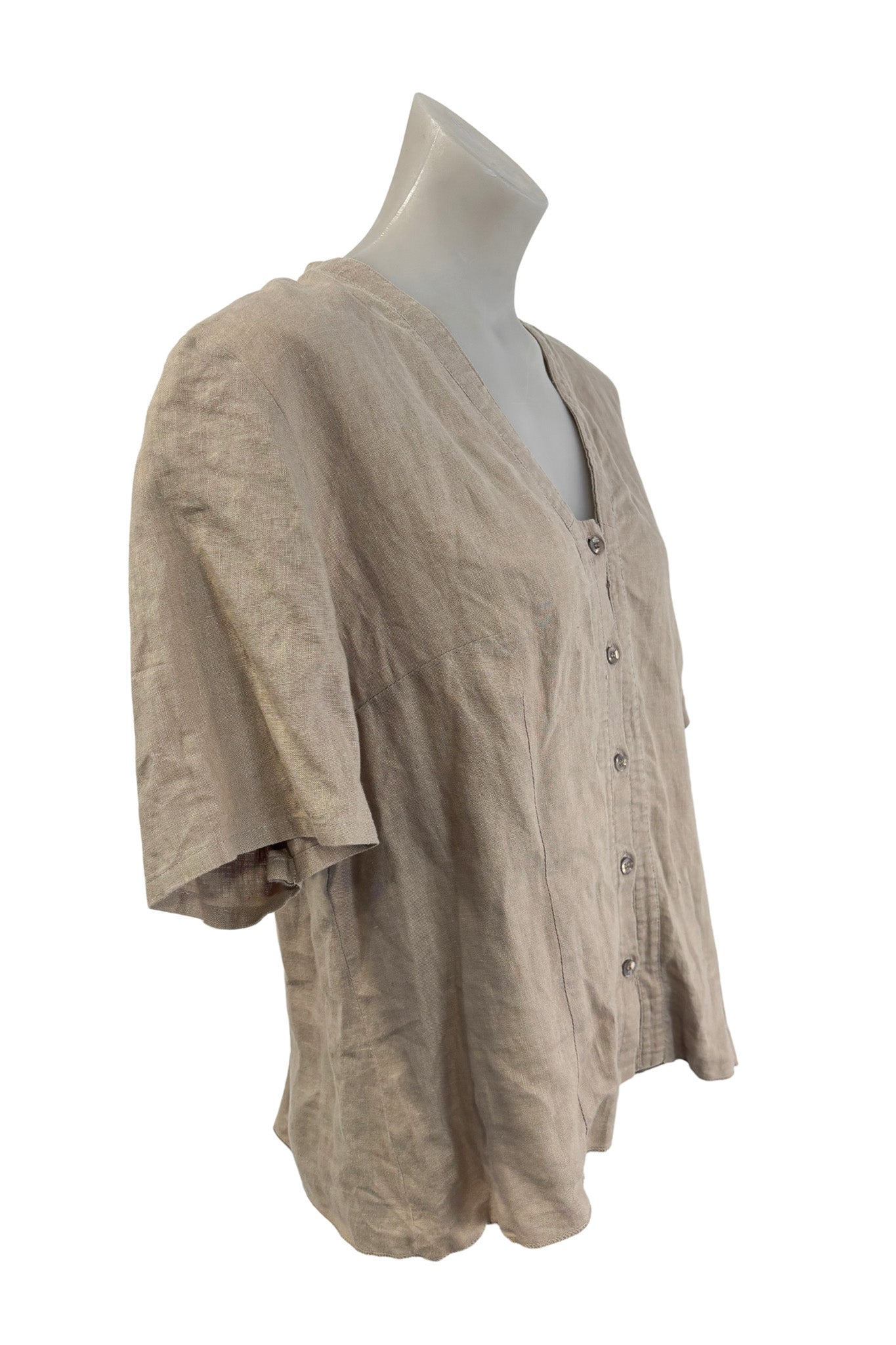 Fredrick NZ made linen blouse, 18