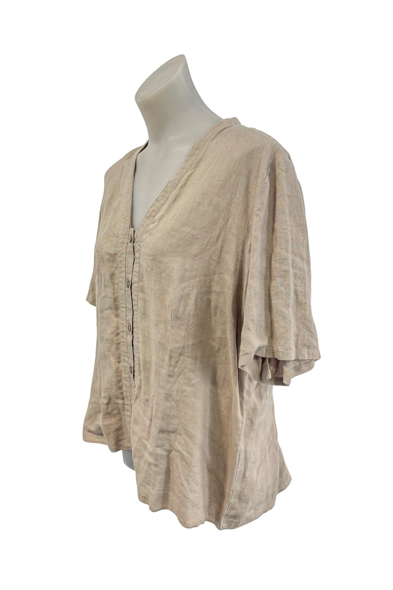 Fredrick NZ made linen blouse, 18