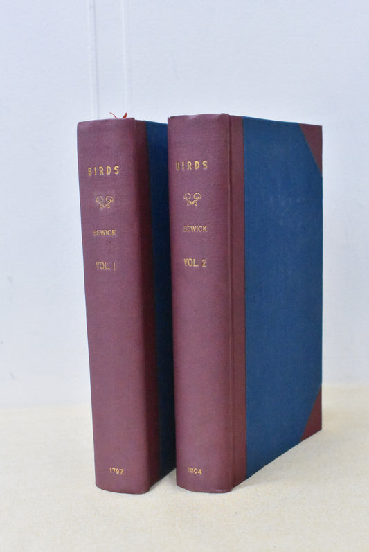 History of British Birds volume 1 + 2, First Editions 1797 & 1804