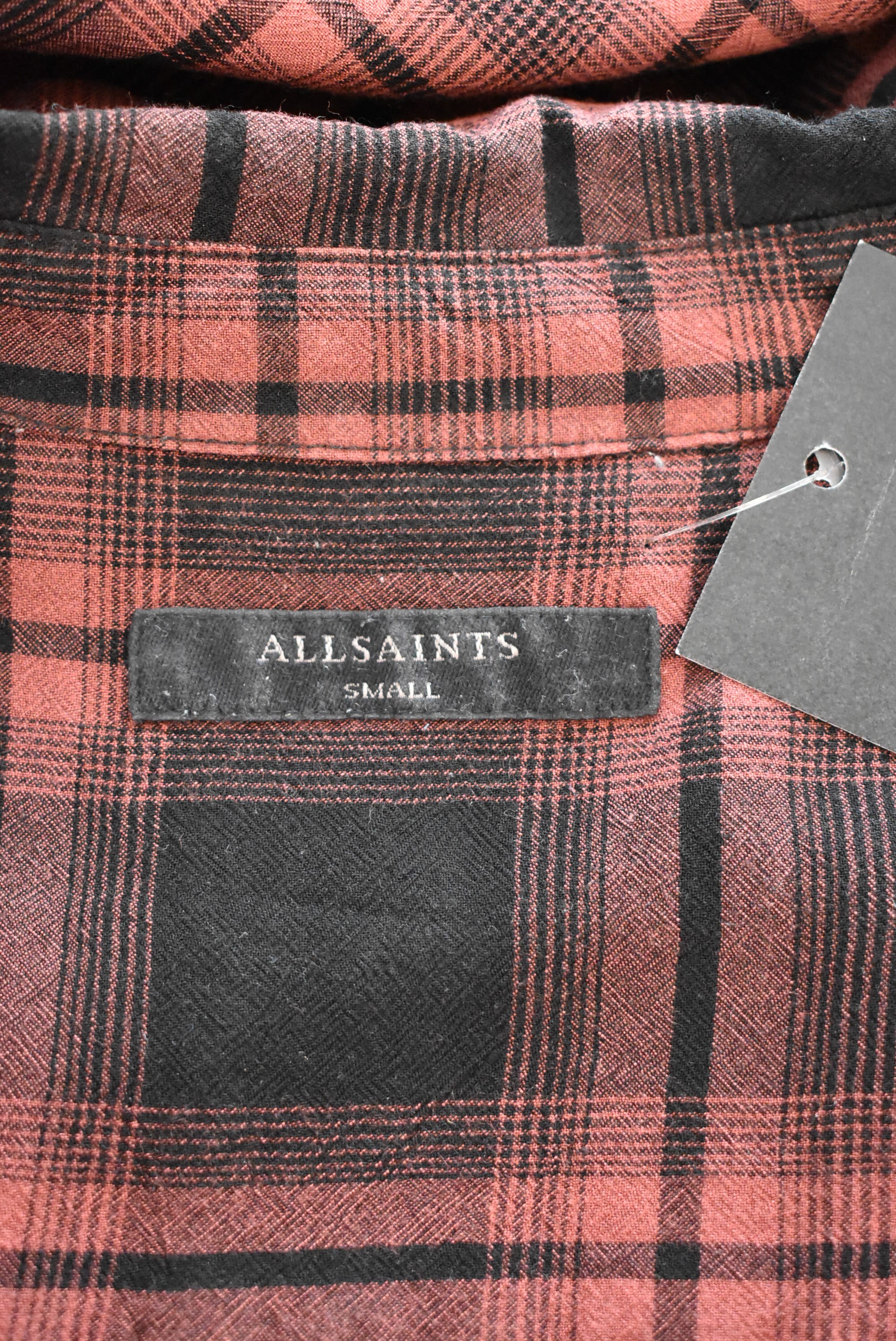 All saints plaid outlet dress