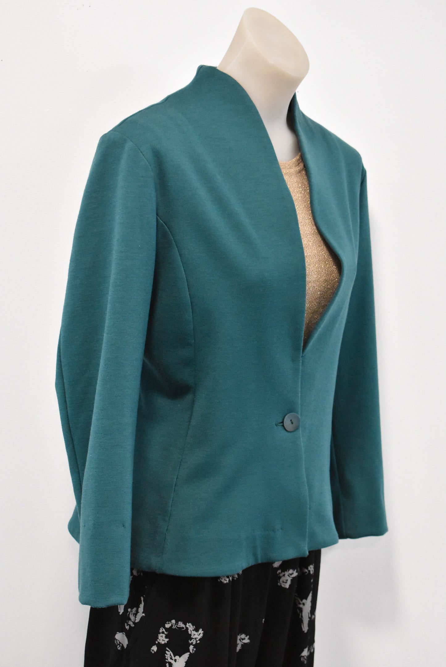 Andrea Yasmin Australian designed green blazer, S