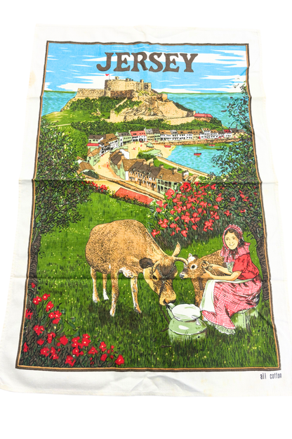 Jersey vintage cotton tea towel