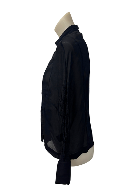 Storm Zip Up Mesh Blouse, S