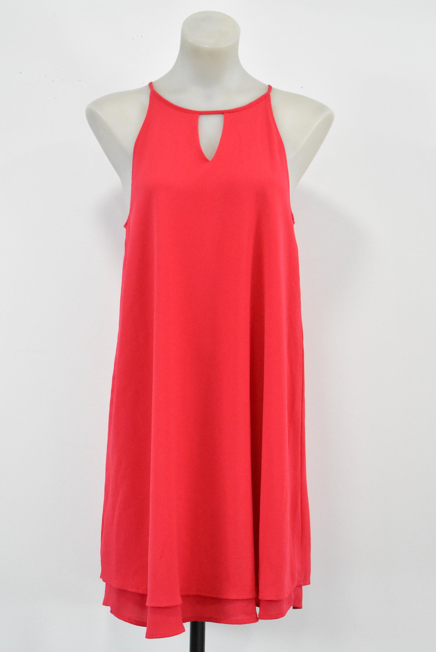 Only red sleeveless dress, M