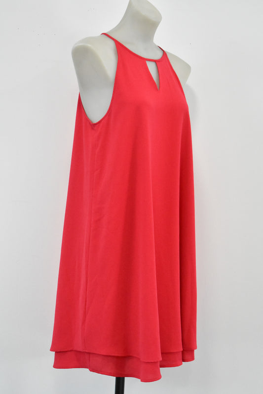 Only red sleeveless dress, M