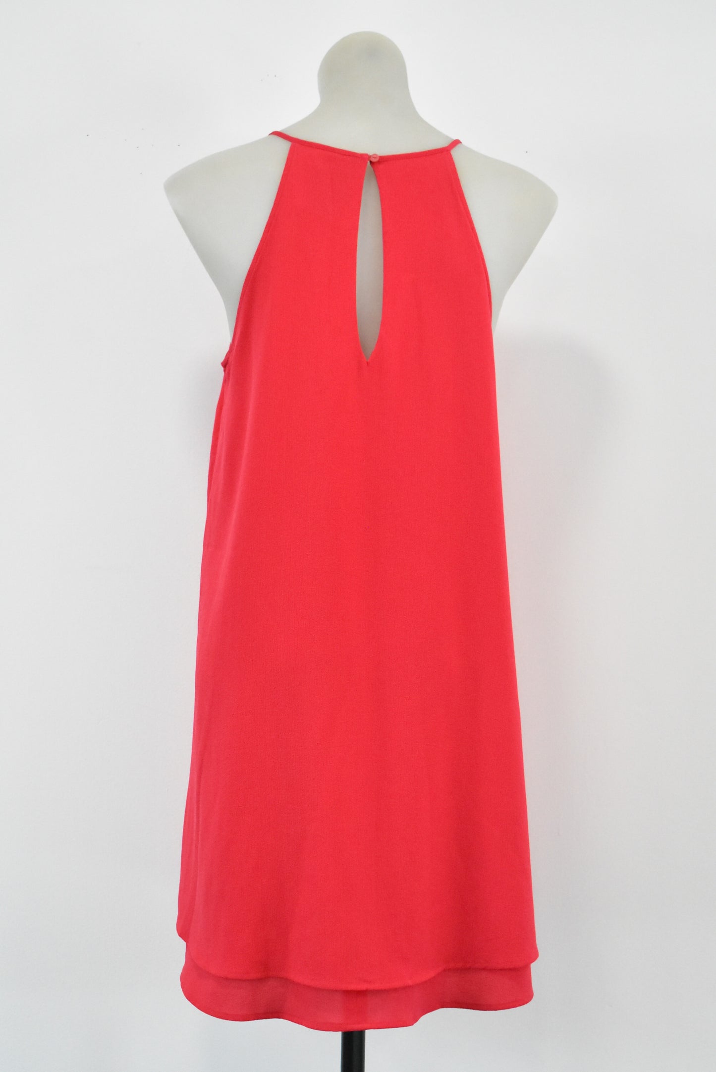 Only red sleeveless dress, M
