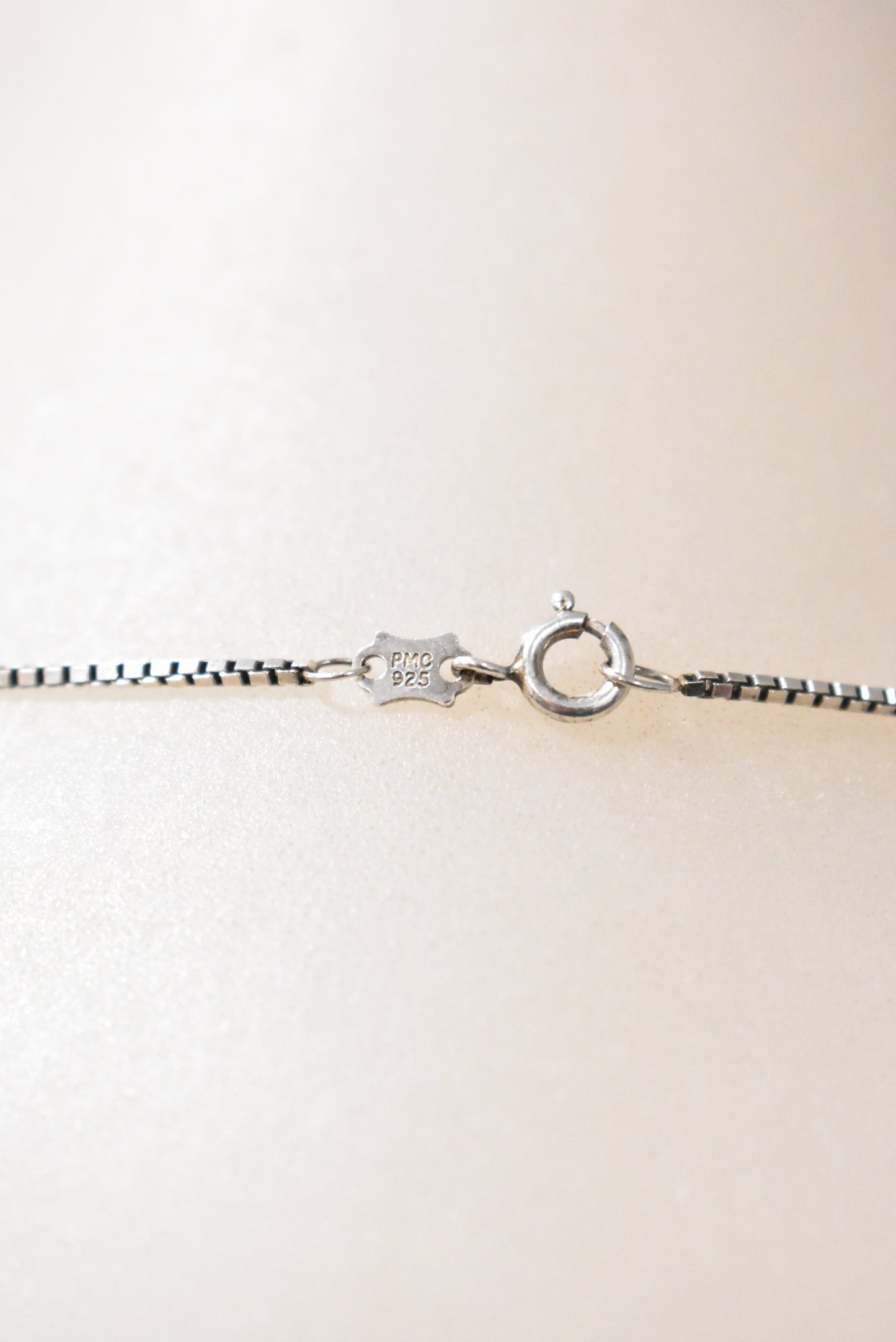 Sterling silver box chain 45cm