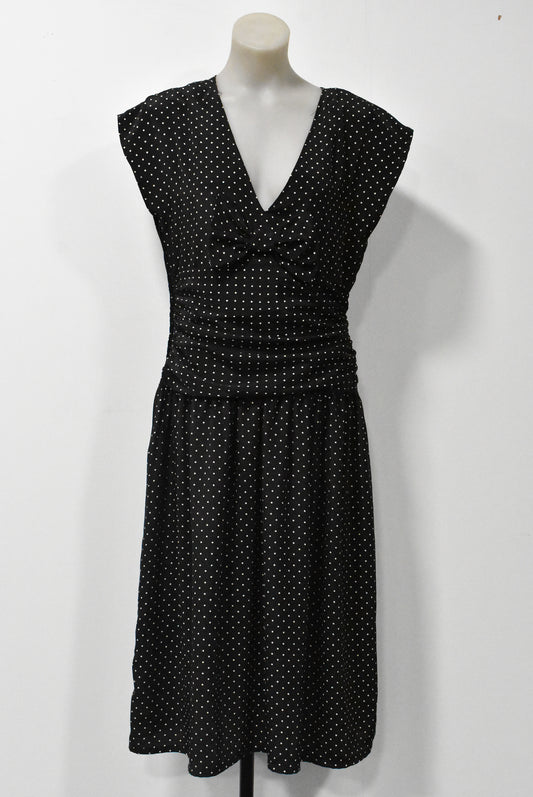 Vintage Van Duke polka dot print one dress, 14