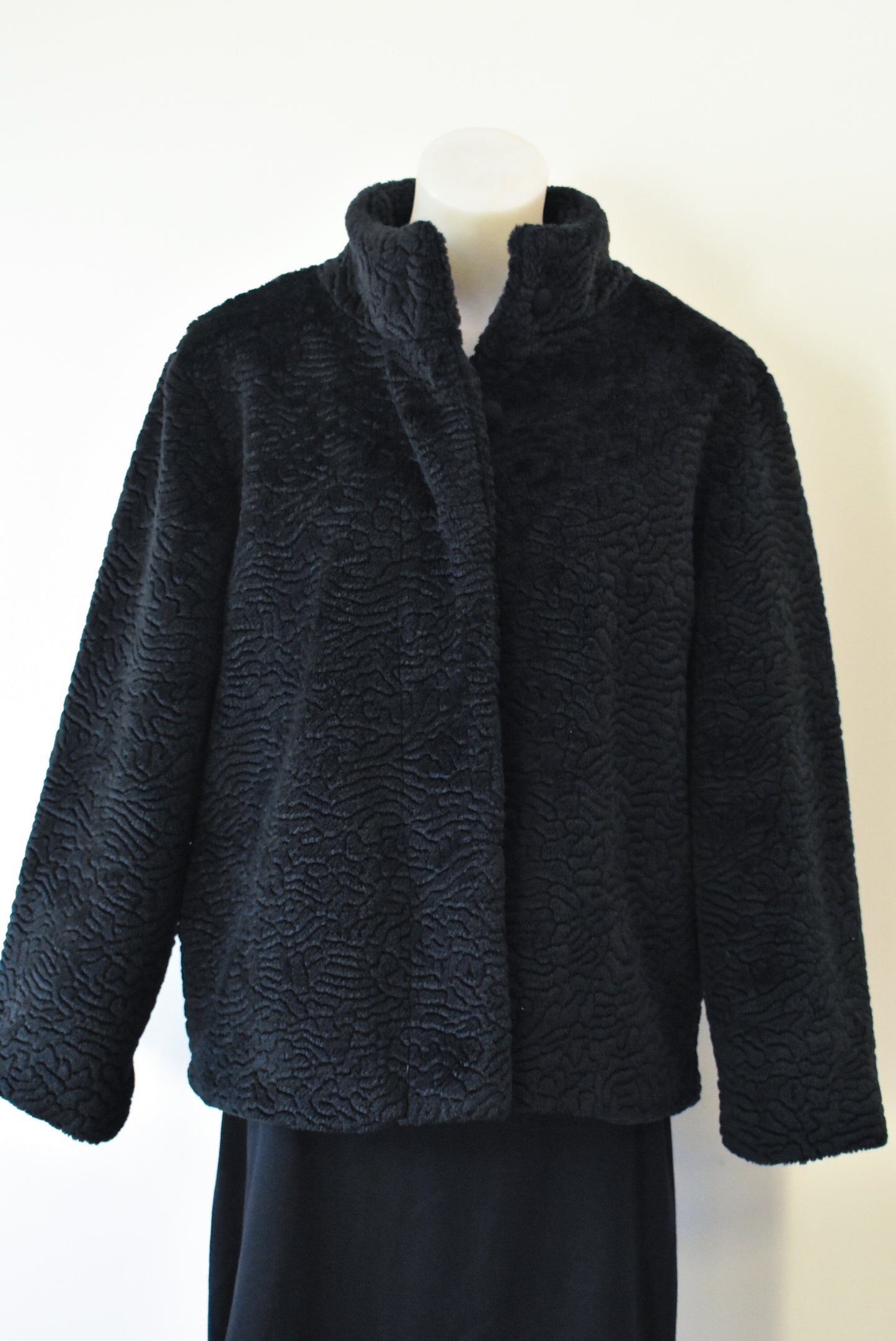 Gitane Black fluffy coat, M