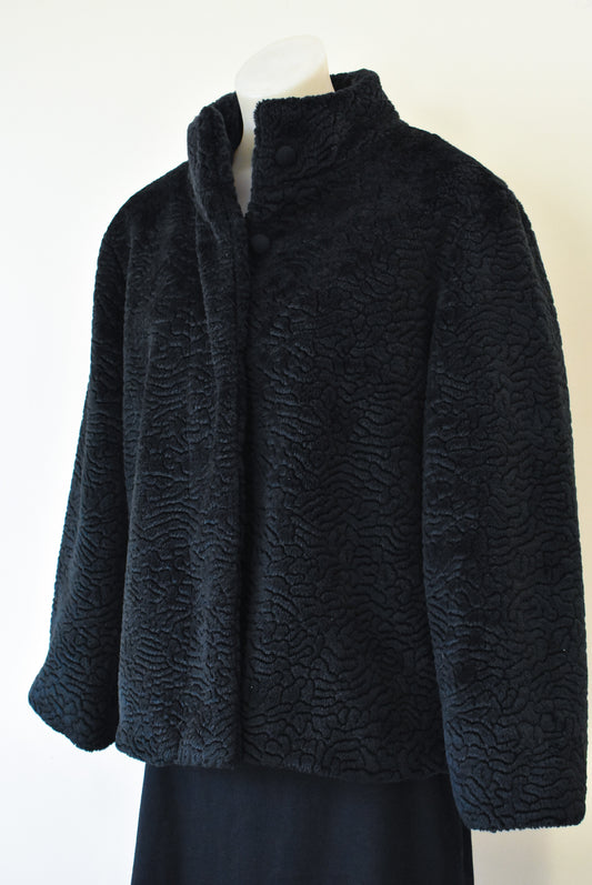 Gitane Black fluffy coat, M