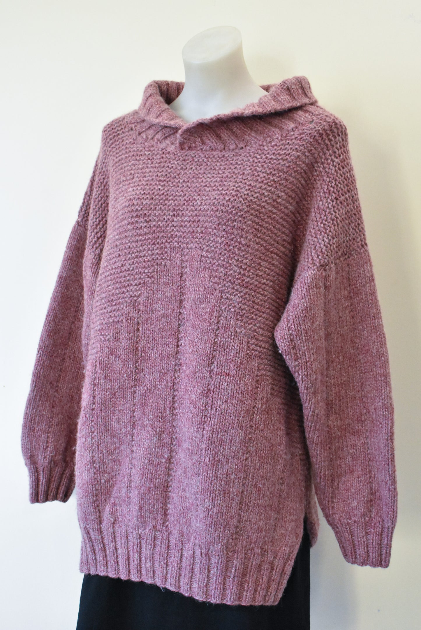 Handknit wool jumper, S / M