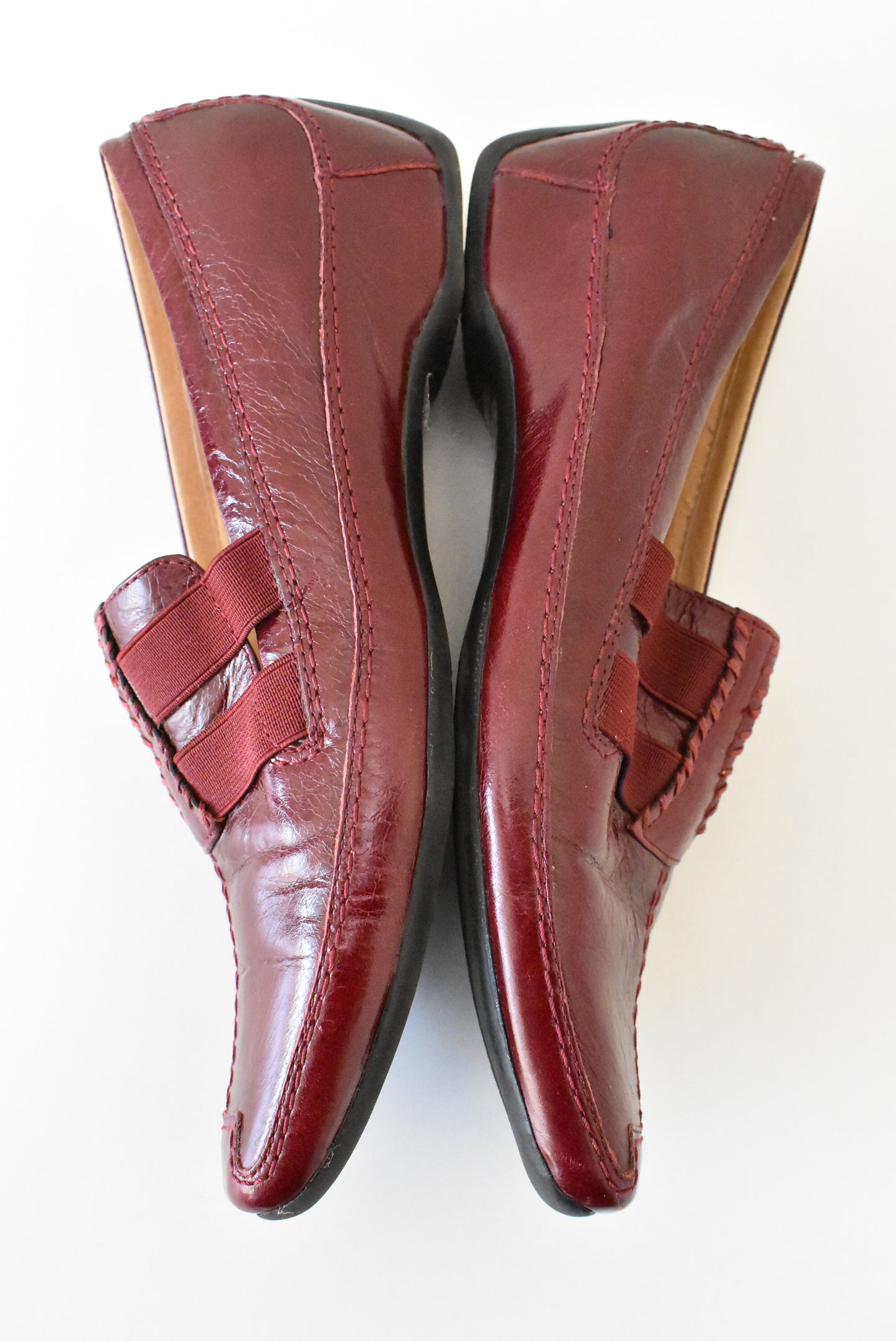 Bresley maroon slip on shoes, 39